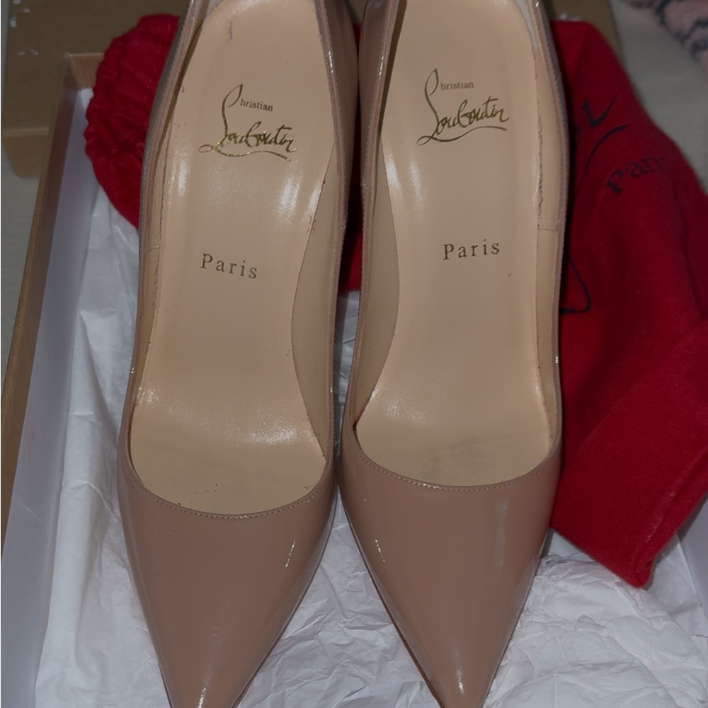 Christian Louboutin Tan Heels Classic Pumps